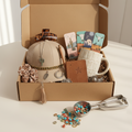 Western mystery scoop box with turquoise jewelry and cowgirl accessories